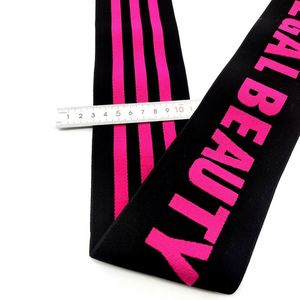 Extra Wide Jacquard Logo 8 CM Spandex/Nylon <b>Webbing</b> with Thick Elastic Band for Clothing Good Price Double Waistband Shorts - Product Image 4