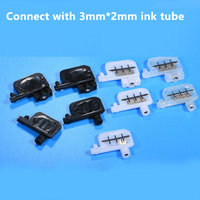 Petit amortisseur d'encre à tête carrée pour imprimantes Epson R1800 1900 1390 2400 DX4 DX5, compatible encre éco-solvant pour Roland Mutoh Mimaki