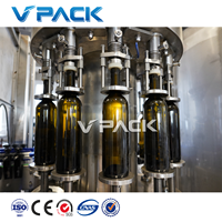 Bouteille en verre 3 en 1 automatique de 750ml, pour bouteilles de vin rouge brillant, machine de remplissage et de remplissage des plantes