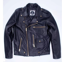 Nouvelle veste de moto en cuir pleine fleur pour homme, qualité supérieure, fine, coupe-vent, hiver, noire, col montant, fermeture éclair, respirante