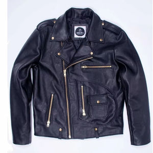 2025 Best Style Custom Genuine Leather Winter <b>Jacket</b> <b>Men</b> <b>Slim</b> <b>Fit</b> Comfortable Breathable Waterproof Reversible Leather <b>jackets</b> - Product Image 1