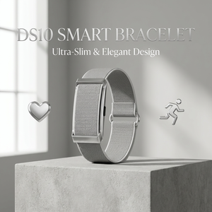 Pulsera Inteligente Delgada de Aleación de Zinc Personalizada OEM, Resistente al Agua 1ATM, Monitor de Actividad Física con Medición de Presión Arterial y Oxígeno 24H, Modelo DS10 - Product Image 1