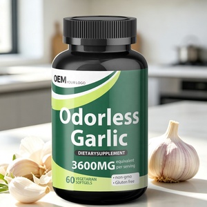 Cápsulas de Aceite de Ajo Negro 100% Natural Sin Olor, Suplemento Dietético a Base de Hierbas para el Corazón y la Circulación - Product Image 1