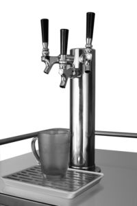 도매 공장 야외 맥주 Kegerator 스테인레스 스틸 생맥주 디스펜서 세 탭 바베큐 Kegerator - Product Image 5