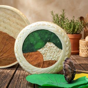 Caja de regalo de bambú redonda hecha a mano de calidad, caja de regalo de bambú laminado natural y embalaje de almacenamiento, caja de bambú hecha a mano, venta al por mayor. - Product Image 2