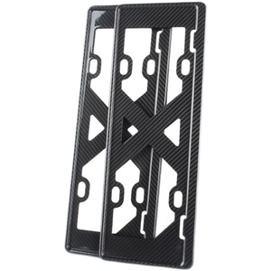 Cadre de plaque d'immatriculation <span class=keywords><strong>4</strong></span> trous en fibre de carbone sèche de haute qualité pour Land Rover Mercedes-Benz BMW Audi pour Porsche Modification - Product Image 3
