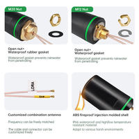 Antenne cellulaire omnidirectionnelle 4G LTE LoRa 433 MHz WiFi GPS à gain élevé, étanche, anti-explosion, pour extérieur, montage sur vis