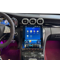 Écran tactile numérique de tableau de bord avec GPS Android Auto de style Tesla, aérateurs d'air frais pour Mercedes-Benz Classe C W205