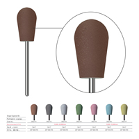 Kit de meuleuses pour ongles en silicone et acrylique Evolisse - Embouts coniques, en forme d'arachide et plats multi-grains pour nettoyer les cuticules et percer les ongles