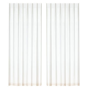 Rideau en tulle transparent Hanzhe avec fermeture velcro, rideau transparent à la lumière de la lune, rideau transparent à la lumière de la lune - Product Image 5