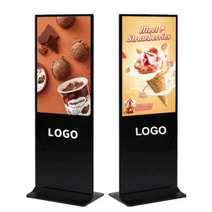 Écran publicitaire interactif numérique LCD 4K ultra-fin horizontal sur pied avec animations graphiques et texte pour intérieur OEM - Product Image 1