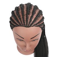 Tête de mannequin bon marché pour la formation en coiffure africaine, idéale pour la pratique de la tressage et de la coiffure afro en salon