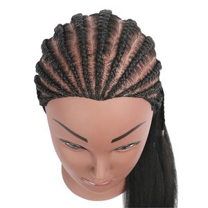Cabeza <span class=keywords><strong>de</strong></span> Maniquí Económica para Prácticas <span class=keywords><strong>de</strong></span> Cosmetología, Peluquería, Trenzado Afro, con Cabello Animal para Salón Africano - Product Image 3