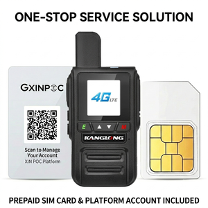 <span class=keywords><strong>Radio</strong></span> POC 4G LTE KANGLONG G530, Walkie Talkie de Largo Alcance, <span class=keywords><strong>Radio</strong></span> Bidireccional PTT Global, Intercomunicador Inalámbrico de 5000 km con Tarjeta SIM y Gxin - Product Image 1