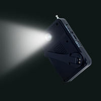 Radio de poche AM/FM Bringtop BR2728 750mAh avec lampe torche d'urgence, alarme SOS et chargeur de téléphone