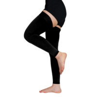 Bas de contention personnalisés 30-40 mmHg, sans pied, jusqu'aux cuisses, à compression graduée, pour le traitement des varices