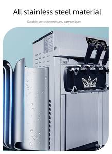 Commercial Free Standing Automatic Mini Desktop Fashionable Soft <b>Ice</b> Cream <b>Maker</b> Machine for Hot Summer - Product Image 5