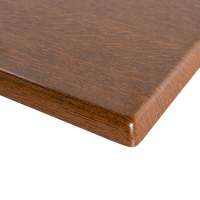 Table de salle à manger extérieure moderne en chêne foncé 1200x700MM, étanche et extensible, pour la maison, petit café, hôtel, entrepôt, entrée