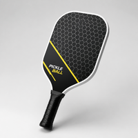 Raquette de pickleball en fibre de carbone brute Lingjun T700, noyau en nid d'abeille de 16 mm, norme USAPA, raquette professionnelle pour l'entraînement et le divertissement, logo personnalisé