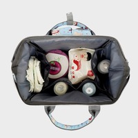 Sac à dos imperméable pour couches, sac à langer mignon de grande capacité, sac à dos multifonctionnel pour maman avec porte-sucette