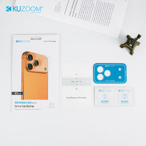 16 प्रो और 17 प्रो मैक्स (6 एच कठोरता) के लिए नए आगमन टेम्पर्ड ग्लास अदृश्य कैमरा स्टिकर बैक प्रोटेक्टर - Product Image 1