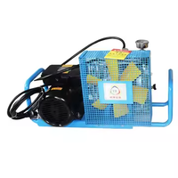 Compresseur d'air pour la lutte contre les incendies, compresseur d'air portable 100L 30 bars, pompe de remplissage de bouteilles de respiration SCBA, unité mobile sur roues