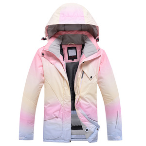 <span class=keywords><strong>Manteau</strong></span> de snowboard de <span class=keywords><strong>ski</strong></span> en plein air Vestes de <span class=keywords><strong>ski</strong></span> de snowboard pour femmes avec poches zippées Veste de <span class=keywords><strong>ski</strong></span> coupe-vent en duvet - Product Image 2