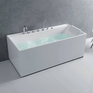 Vasca Idromassaggio Quadrata da Interno con Cascata e Getti d'Aria, Vasca Spa in Acrilico per 1 <span class=keywords><strong>Persona</strong></span> - Product Image 5
