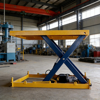 Plateforme élévatrice à ciseaux fixe et stable / Plateforme élévatrice hydraulique antidérapante avec soupapes de sécurité