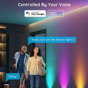 Luces de Pared RGB Inteligentes, Apliques de Pared con Cambio de Color Controlados por Aplicación y Voz, Paquete de 8 Luces LED de Pared con Sincronización Musical, Regulables - Product Image 6