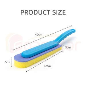 Hot bán PE và vàng miếng bọt biển dài xử lý lốp xe mặc quần áo bọt Applicator lốp waxing miếng bọt biển bàn chải - Product Image 2