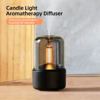 Humidificateur ultrasonique portable mini avec lumière chaude, brume nano, aromathérapie et contrôle d'humidité pour hôtels, voitures et usage domestique