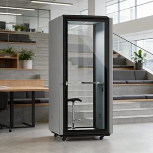 <span class=keywords><strong>Cabine</strong></span> téléphonique insonorisée portable pour réunions vidéo et bureaux – Box acoustique pour appels téléphoniques - Product Image 2