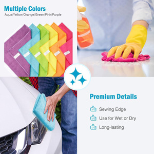 Super Absorbent <b>Microfiber</b> Kitchen <b>Towel</b> Quick-Dry Soft Washcloth Table Duster Cloth for Home Car Restaurants Hotels - Product Image 5