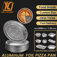Plaque de cuisson à pizza en aluminium robuste de qualité alimentaire 7 pouces, recyclable, résistante au four, pour la maison, la boulangerie, le restaurant, taille personnalisée