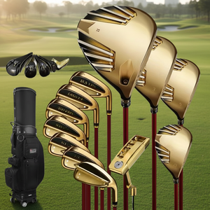 Pro Men's 12-piece <b>Golf</b> <b>Club</b> <b>Set</b> Adjustable Angle Replaceable Shaft Titanium Shafts Ambidextrous Design Honeycomb Crown <b>Clubs</b> - Product Image 6