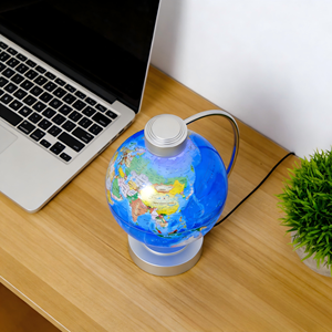 Globe à lévitation magnétique de 20 cm, lumineux, rotation automatique, ornement 3D en résine PLA, technologie Sense, <span class=keywords><strong>pour</strong></span> la décoration de bureau - Product Image 6