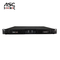 Amplificateur de puissance de classe D léger ASCSONIC D24K2 1U, 4 ohms, métal, 2000W, garantie de 2 ans pour système audio