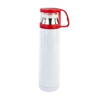 304 acier inoxydable 500ml flacon à vide Sublimation Thermos bouteille verre plastique métal chaud/froid garder bouchon promotionnel verres