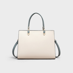 Bolso de Mano de Diseño Clásico, Tendencia de Moda, Color Beige, Simple, Casual, de Cuero Genuino, al por Mayor, para Mujer - Product Image 2