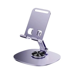 Supporto per Telefono e Tablet da Scrivania in Lega di Alluminio con Rotazione a 360° Pieghevole Flessibile Portatile - Product Image 2