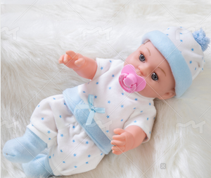 Poupée <span class=keywords><strong>en</strong></span> caoutchouc souple pour bébé, 12 pouces, blanche, à habiller, cadeau pour fille - Product Image 3