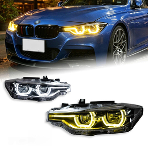 Fari <span class=keywords><strong>a</strong></span> <span class=keywords><strong>LED</strong></span> Modificati con DRL Bicolore per BMW Serie 3 F30 F35 13-18, Gruppo Ottico <span class=keywords><strong>LED</strong></span>, Accessori Auto - Product Image 5