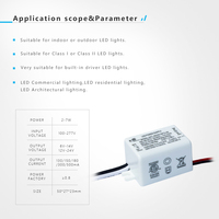 Controlador de Corriente Constante LED Aislado, Cumple con las Normas Estadounidenses, 4-24W, Aprobado por ETL y FCC, 130-700mA, para Iluminación Comercial Interior, Fabricante