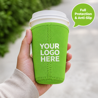 Manchon isotherme réutilisable personnalisé en néoprène pour tasse à café 16/24/32oz, manchon pour boisson froide, manchon pour boisson chaude ou glacée