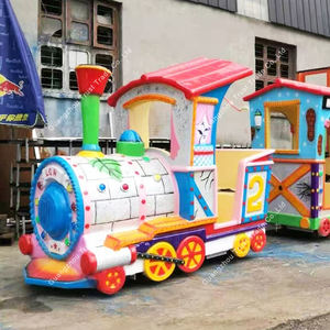 قطار كهربائي صغير خارجي ملاهي كرنفال ركوب قطار كهربائي للأطفال - Product Image 6