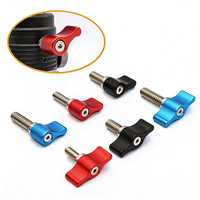 Vis à levier en aluminium rouge et noir M4 M5 M6 pour mini-support de caméra, poignée en aluminium avec filetage en acier inoxydable pour trépied