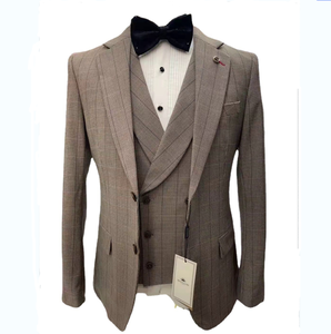 ชุดสูททางการสำหรับเจ้าบ่าวและเพื่อนเจ้าบ่าวชุดอิตาลีสามชิ้นล่าสุด - Product Image 1