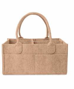 Cesta de Almacenamiento Portátil Grande de Fieltro para Artículos Esenciales de Recién Nacido, Organizador de Pañales para Bebé - Product Image 1