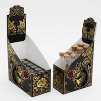 Service OEM, boîte en papier kraft personnalisée, lot de 25, porte-tubes à cigares pré-roulés, présentoir de comptoir de dispensaire, boîte de présentation PDQ avec fentes
